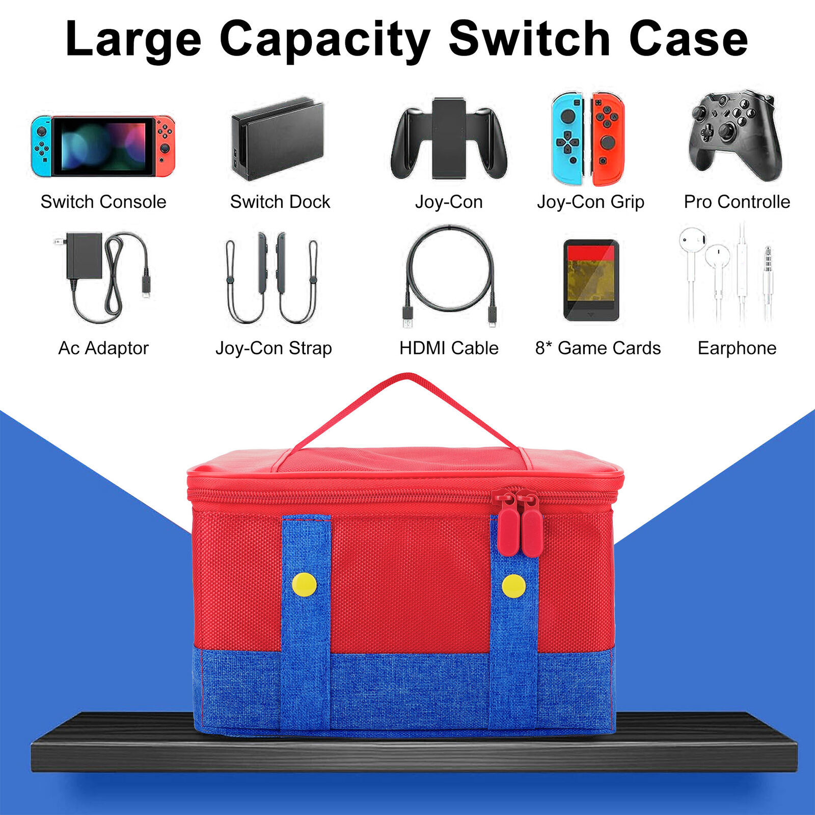 For Nintendo Switch OLED Console Storage Case Carrying Cover Portable ...
