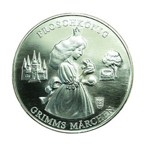 Germany Medal 2018 The Frog Prince Silver 32mm Grimm Brothers Fairy Tales 04329 - $40.49