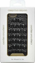 New Christian Siriano Crocodile I Phone 6/6s Designer Cell Phone Case BLACK/GOLD - £4.47 GBP