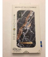iDeal Of Sweden Fashion Case For Apple iPhone X, Midnight Blue Marble - £18.80 GBP