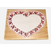 Stampendous Heart of Hearts R066 Wood Mounted Rubber Stamp Valentines Day Crafts - $9.49