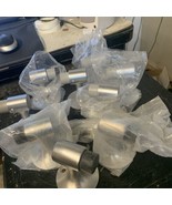 lot of 9 Ives Floor Door Stop Chrome Cast Brass - €85,66 EUR
