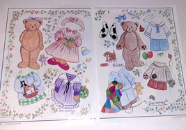 Victoria &amp; William by Sue Chaffee Uncut Paper Doll Set 1997 Teddy Bear R... - $10.90 CAD