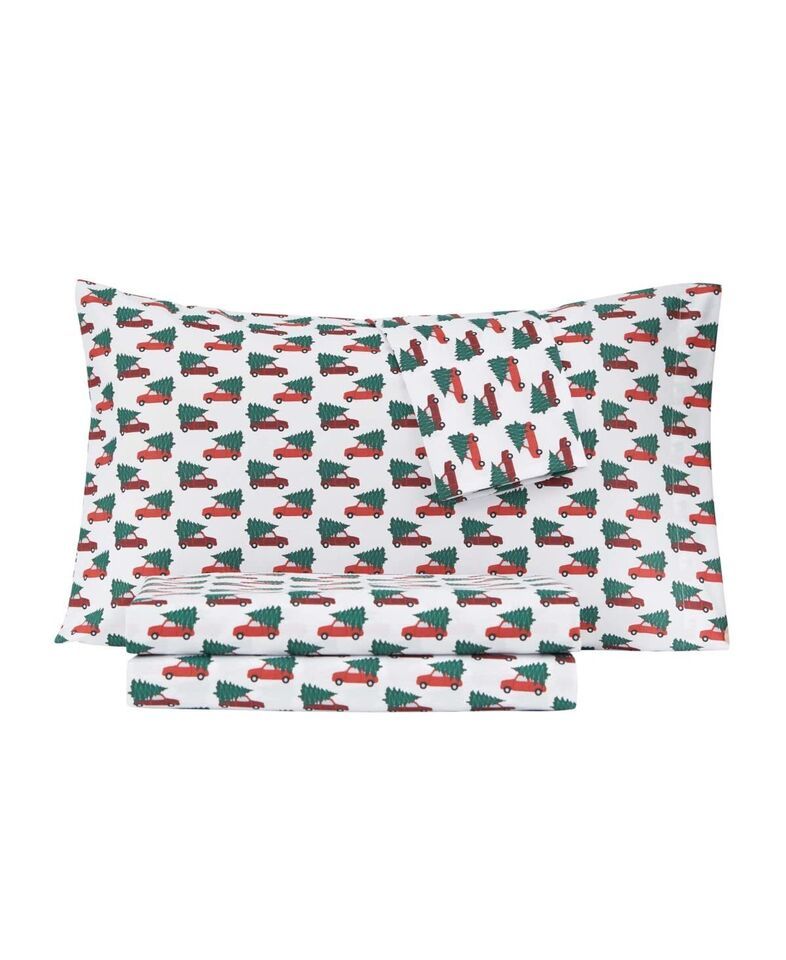 MSRP $30 Sweet Home Holiday Microfiber 3 Pc Twin Sheet Set - $13.53