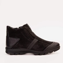 The Montreal Suede Black Leather Casual Zip-Up Ankle Men Boot image 9