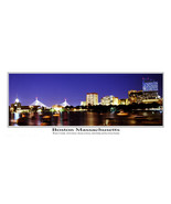 USA Massachusetts, Boston City, View of an Urban Skyline  Panoramic Phot... - $654.73 MXN+