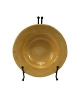 Pottery Barn SAUSALITO Dinner Plate Amber Gold Yellow Made In Mexico  - $12.82