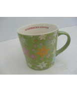 2005 Starbucks Spring Floral Flower Green 16oz Coffee Cup MUG Amazing - $18.99