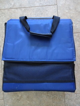 Insulated Cooler Wheeled Tote Bag Blue Collapsible - £23.60 GBP