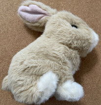 Vintage 1986 Iwaya Wind Up Hopping Light Brown Easter Bunny Rabbit 6&quot; - £13.26 GBP