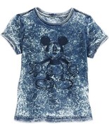MICKEY MOUSE MINERAL WASH T SHIRT DISNEY STORE NWT - Girls Size 4 - $15.88
