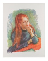 &quot;Red Head&quot; by Phillip Lithograph on Paper Limited Edition of 100 26&quot; x 2... - £290.16 GBP