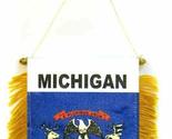 K&#39;s Novelties State of Michigan Mini Flag 4&quot;x6&quot; Window Banner w/Suction Cup - $2.88