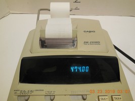 Casio DR-210HD Desk Calculator Adding Machine Two-Color - $48.03