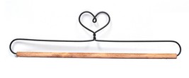 Ackfieldwire Heart 12 Inch Fabric Holder With Dowel - $7.95