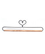 Ackfieldwire Heart 12 Inch Fabric Holder With Dowel - $7.95