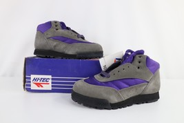 NOS Vintage 90s Hi Tec Youth Size 6 Y Suede Leather Chukkas Ankle Hiking... - £38.89 GBP