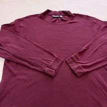 Croft & Barrow Men’s XL Easy Care Mock Neck Red Cotton T-Shirt Long Sleeve image 6