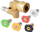 4500 PSI 1/4-inch Pressure Power Washer Spray Nozzle Tips Pivoting Coupl... - $22.77