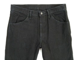 Vintage Rustler Men&#39;s Size 34&quot;W x 30&quot;L Black Denim Jeans Regular 100% Cotton - £8.21 GBP