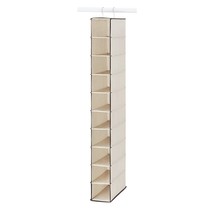 Whitmor 10 Section Hanging Shoe Shelves 11.5x5.5x48.0 - $33.99