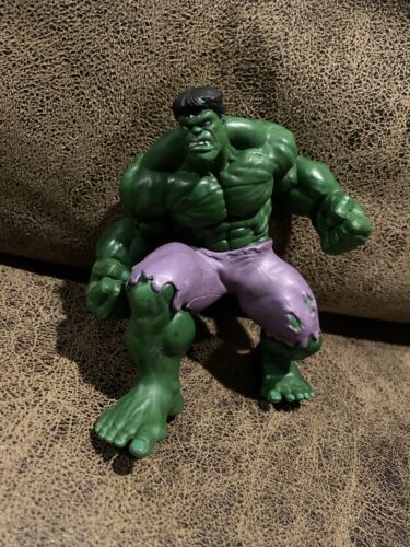 Marvel Disney 4" (inch) Non Poseable Hulk Collectible PVC Toy Free Ship  - £11.67 GBP