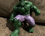 Marvel Disney 4&quot; (inch) Non Poseable Hulk Collectible PVC Toy Free Ship  - £11.73 GBP