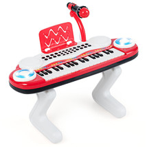 Z-Shaped Kids Toy Keyboard Piano 37-Key Electronic Organ Light w/Microph... - $64.08