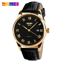 Casual Men&#39;s Watch Single Calendar Handsome Elegant Trendy Watch Men&#39;s Leather W - £32.69 GBP