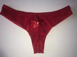 Verdissima High Seductioni Brazilian Mesh Tanga Panty RED Size Large NWT - £6.39 GBP