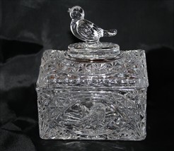 Hofbauer Byrdes Crystal Small 4&quot; Chest Trinket Box #2684 - £27.36 GBP