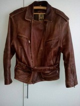 Vintage 80 women brown jacket - leather - leder - vintage, rare - women ... - £219.39 GBP
