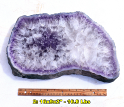 Extra Large AMETHYST Crystal GEODE Slab from Brazil * 16x9x2&quot; * Great Co... - £262.98 GBP