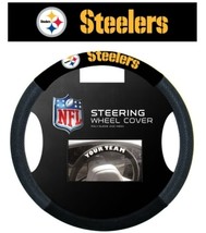 Pittsburgh Steelers Steering Wheel Cover Mesh Style [Free Shipping]**Fre... - £20.64 GBP