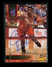 1995 Signature Rookies Autograph Basketball Card #31 Cory Alexander Spurs Le - £7.88 GBP