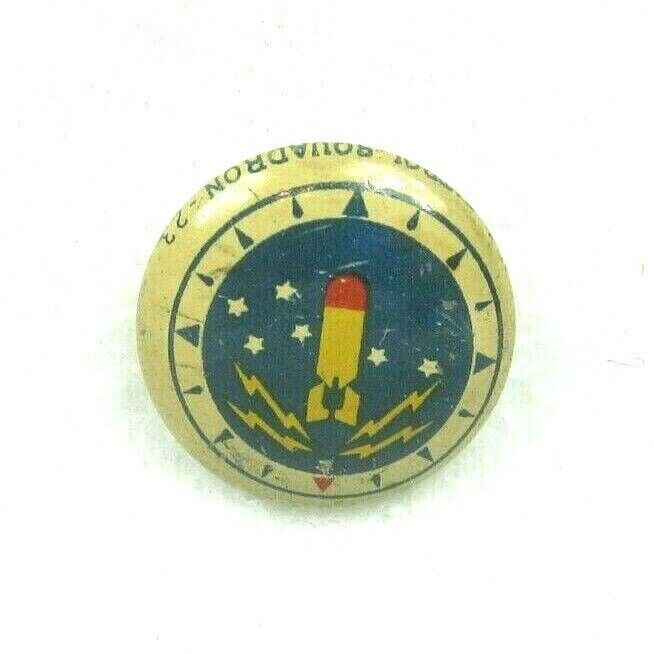 Vintage 1940s Navy Patrol Squadron 23 Pinback Button Kellogg's Pep Cereal Promo - £7.98 GBP