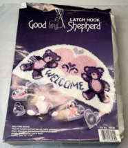 Latch Hook Rug Kit Welcome Bears 34&quot;x20&quot; Good Shepherd 86030 Vintage 1986 - £19.18 GBP