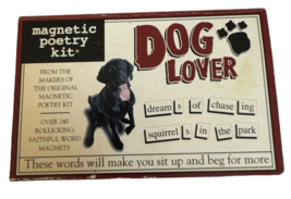 Dog Lover Magnetic Poetry Kit Refrigerator Poet Pet Humor Family Fun - £6.38 GBP