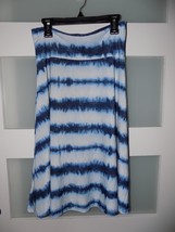 Lularoe Azure A-Line Skirt Blue Tie-Dye Size S Women&#39;s - $31.39 CAD