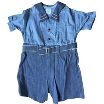 Rare Vtg 1940s Deadstock Boys Blue/Blue Set -Sz 3 American Pickers Find! - €42,38 EUR