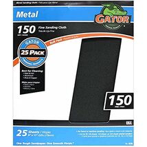 Gator 9&quot; x 11&quot; Emery Cloth Sanding Sheets, 150 Grit, 25 Pack - $49.28 CAD