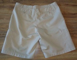 Alfani Size 40 SLIM FIT Bone White Cotton Flat Front New Mens Cargo Shorts - £46.54 GBP