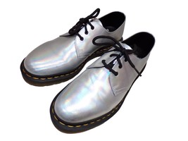 Dr. Martens Silver Lazer Leather 1461 Oxfords Womens Size 10 42 Lace Up Shoes - £39.74 GBP