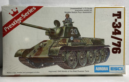 ESCI T-34/76 Russian Tank Model Kit New Vintage Prestige Series 6208 Sealed - $19.79