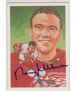 Norm Ullman Signed Autographed 1987 Hall of Fame Hockey Card - Detroit R... - $27.99