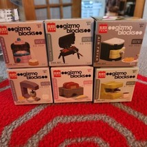 New Gizmo Blocks Block Tech Complete Set Of 6 Mini Appliances Each One 25-46 Pcs - £18.33 GBP