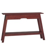 Console Table Brown 110x30x75 cm Solid Wood Mahogany - £83.33 GBP