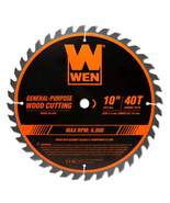 WEN BL1040 10 Inch 40 Tooth Carbide Tipped Professional Woodworking Saw ... - $14.46