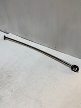 Silver Curved Rod 39-1/2" Can Extend to 6 ft. Long with Black Hardware 1... - $32.58