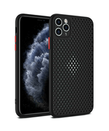 Slim Net Breathable Soft TPU Case Cover Skin for iPhone 12 Mini 5.4″ BLACK - $144.48 MXN
